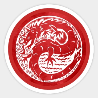 Year of the Dragon Unicorn Sticker